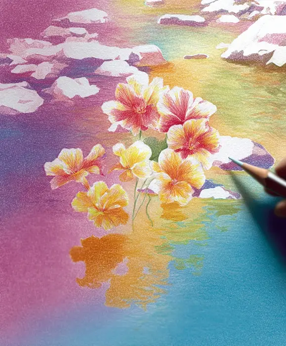 色鉛筆画で作るテキスタイルデザイン―やわらかな発色と繊細な描写
